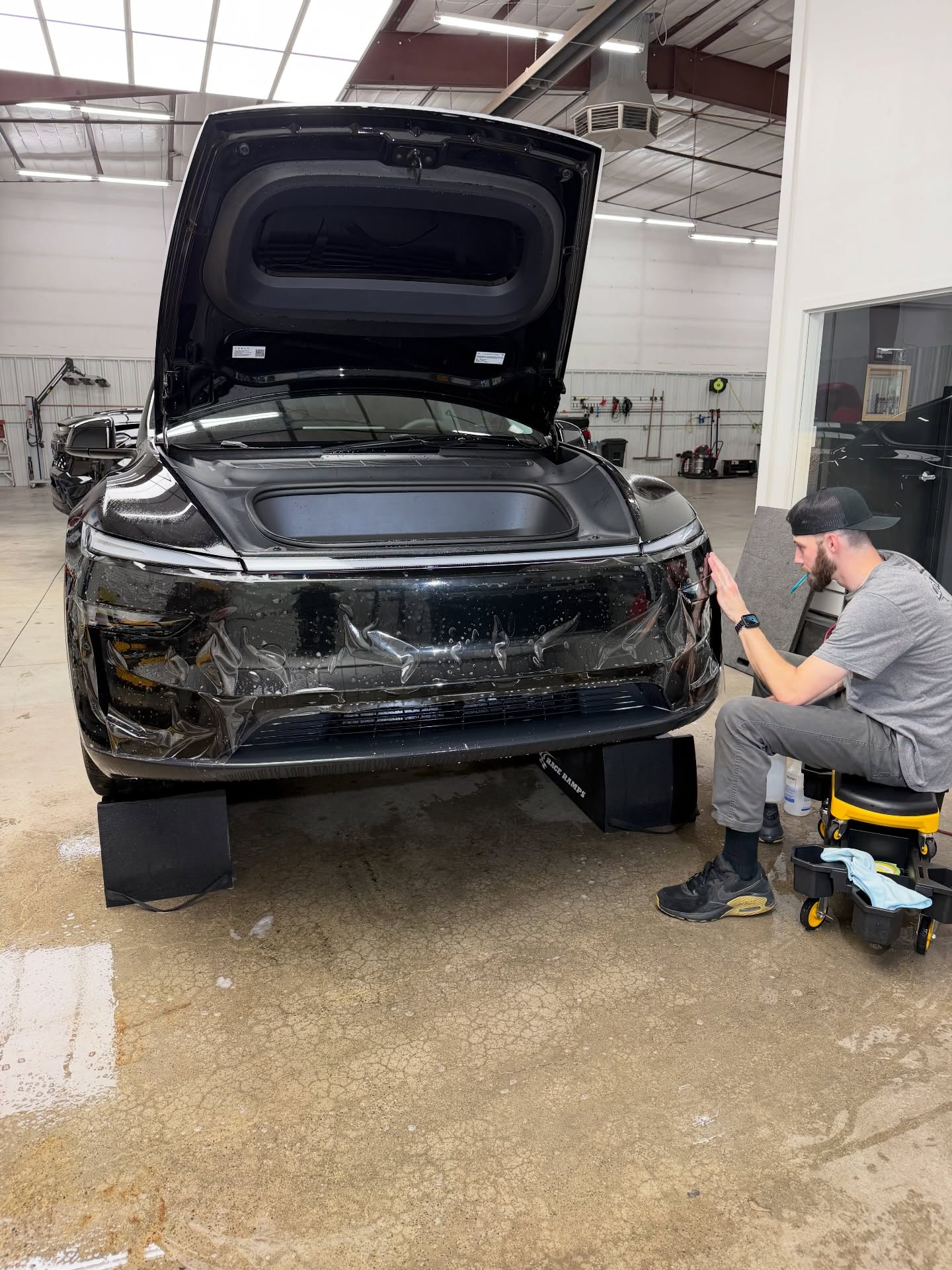 2026 Tesla Model Y with XPEL Ultimate+ PPF front end protection